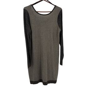 Dorothy Perkins Bronze Shimmer Bodycon Long Sleeve Dress Size UK 18 US 14